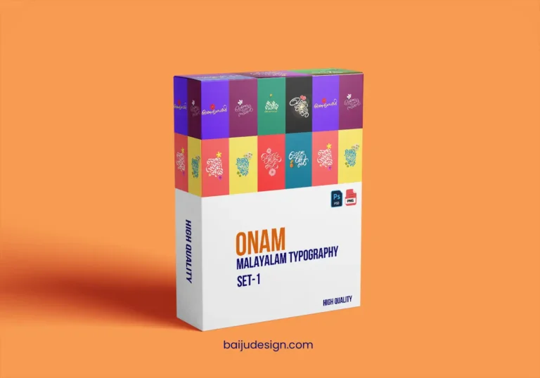 Onam Malayalam Typography – Set-1 Download