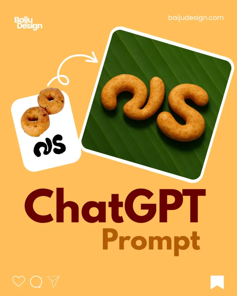 Vada-Malayalam Typography Making using ChatGPT